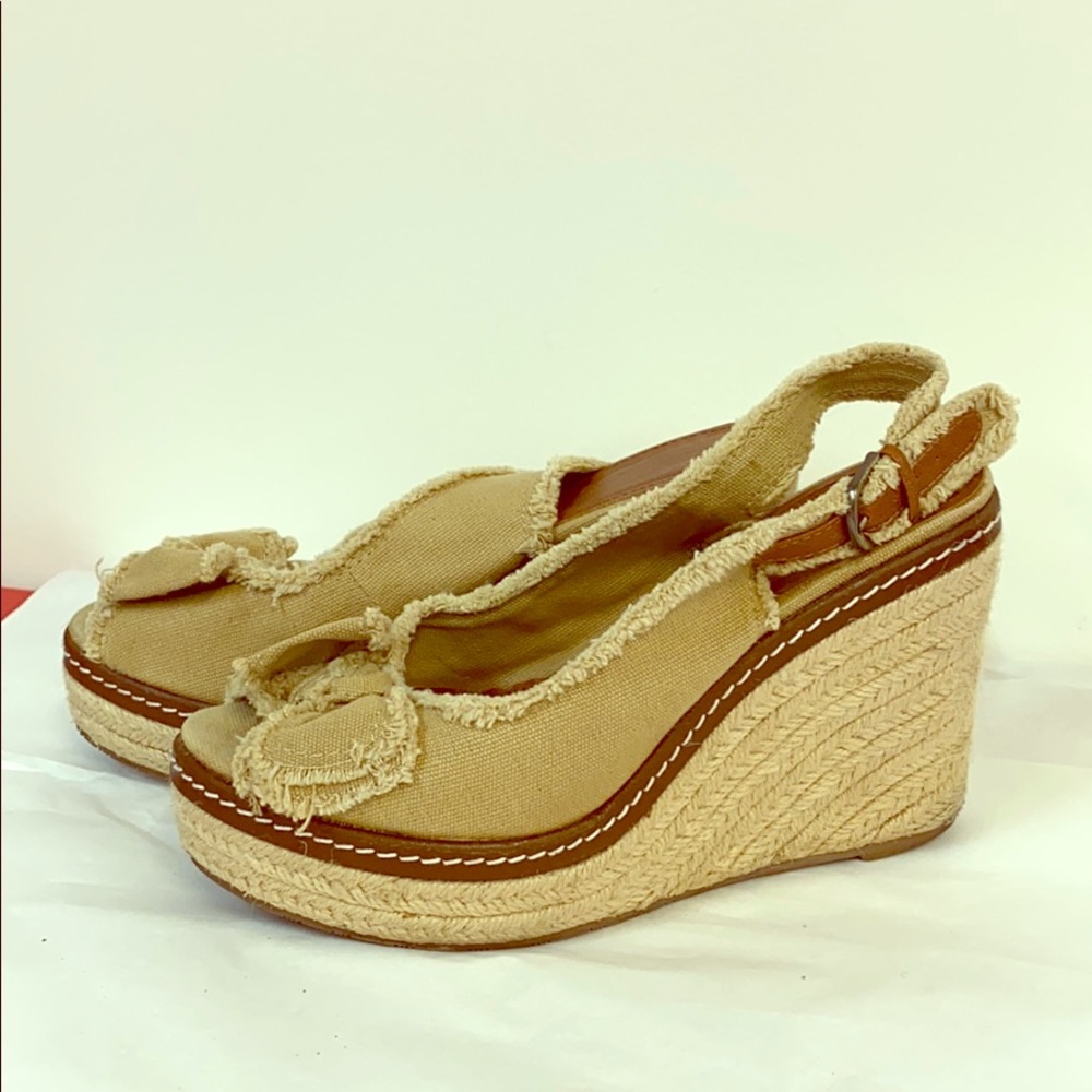 Matty’s Taupe Espadrille, super soft and comfy.